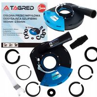 OSŁONA PRZECIWPYŁOWA ODSYSAJĄCA Z WIEŃCEM DO SZLIFIERKI, SZLIFIEREK 180/230