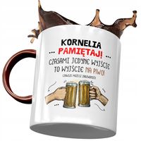 Kubek Bordowy Dla Kornelii Przyjaciółki Prezent Z Nadrukiem Ze Zdjęciem
