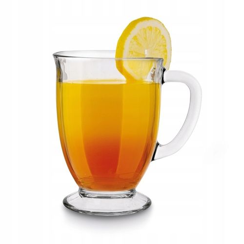 Szklane KUBKI DO KAWY HERBATY szklanki DO NAPOJÓW 6xKUBEK CARLO 450ml Tadar na Arena.pl