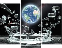 90CM 70 ZEGAR 3 ELEM ŚWIATOWY PLUSK SCIENNY DRUK