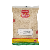 Ryż brązowy Brown Sona Masoori Rice Telugu Foods 1kg