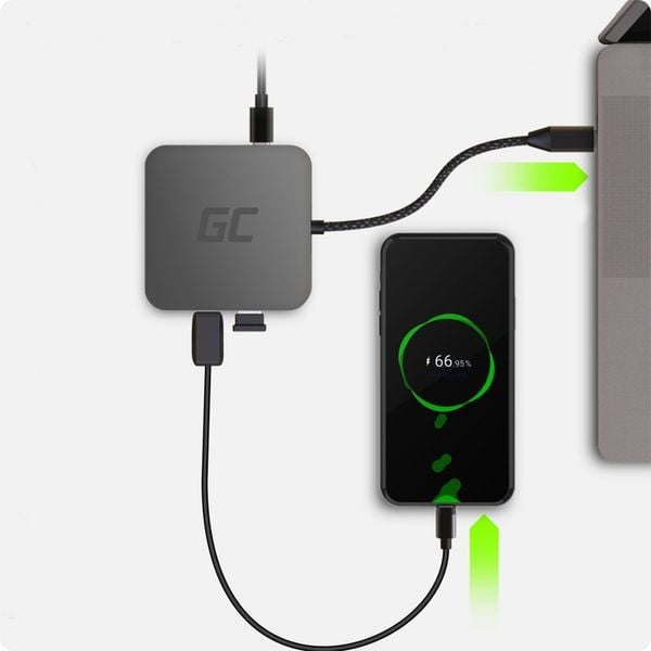 HUB USB-C ADAPTER USB 6W1 3x USB 3.0 USB C ETHERNET HDMI 4K DO MACBOOK PRO zdjęcie 12