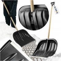 ŁOPATA DO ŚNIEGU SZEROKA SZUFLA PŁUG CZARNY ZGARNIACZ DUŻA LOPATA DO