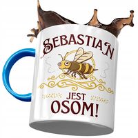 Kubek Błękitny Dla Sebastiana Męża Kolegi Prezent Z Nadrukiem Ze Zdjęciem