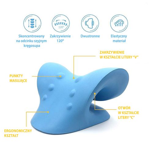 Podgłówek relaksujący Flexer pod szyję i kark z pianki na Arena.pl