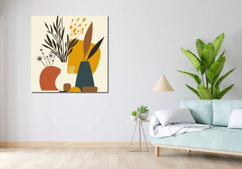 Obraz 100x100cm Zimowy Zbiór zdjęcie 2