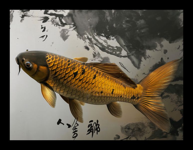 Plakat 20x15cm Spokojna Ryba Koi zdjęcie 2