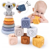 Miękkie Gumowe Klocki Sensoryczne BEZPIECZNE Gryzak Dla Dzieci + EBOOK