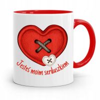 Kubek Czerwony Na Walentynki Jesteś Serduszkiem Z Nadrukiem Ze Zdjęciem