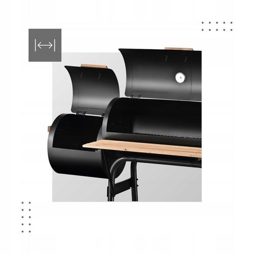 GRILL WĘGLOWY OGRODOWY WĘDZARNIA MARK ADLER ROAST 7.0 NA KÓŁKACH TERMOMETR na Arena.pl