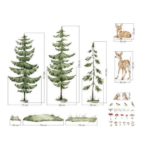 Naklejki Zestaw Jelonki DK469 na Arena.pl