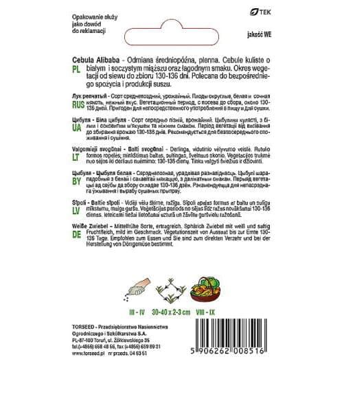 Nasiona Cebula Alibaba 3g zdjęcie 2