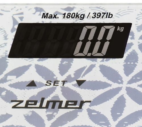 Waga łazienkowa elektroniczna Zelmer ZBS1012 Wyświetlacz LCD max. 180kg BMI na Arena.pl