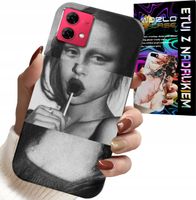 ETUI DO MOTOROLA EDGE 40 NEO - MONA LISA Z LIZAKIEM MODNE WZORY CASE