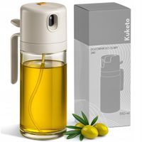 SPRYSKIWACZ DO OLIWY OLEJU SZKLANY DOZOWNIK W SPRAYU POJEMNIK DUŻY 550ml