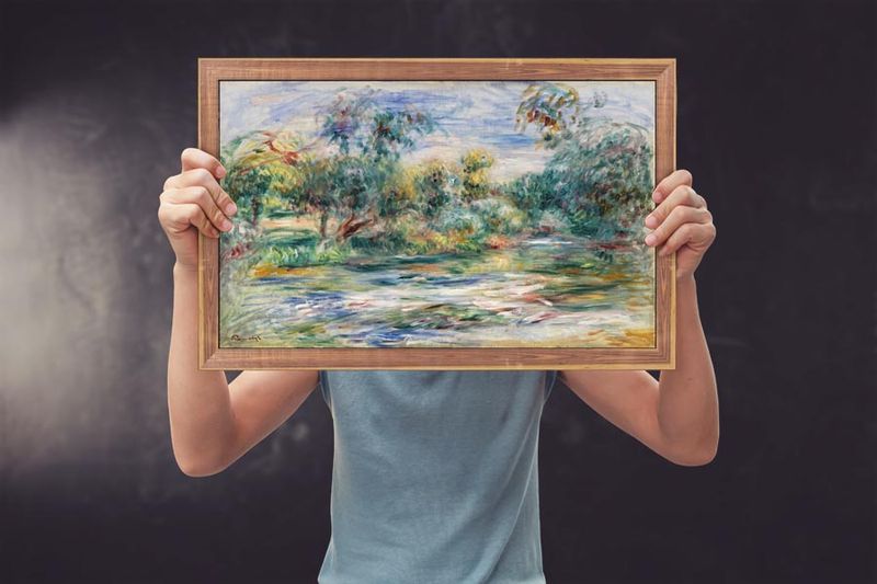 Landscape, Pierre-Auguste Renoir - plakat 100x70 cm zdjęcie 3