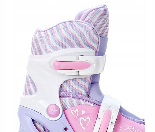 Rolki Regulowane RAVEN Loret Lila/Pink 30-33 Kółka LED na Arena.pl