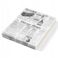 Papier pergaminowy, HENDI, nadruk gazety, 500 szt. 200x250mm, gazeta