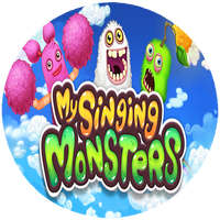Opłatek na tort My Singing Monsters