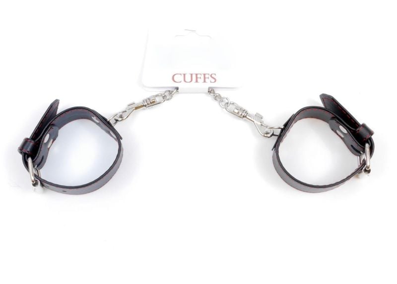 Fetish B - Series Handcuffs 3 cm Red Lline zdjęcie 7