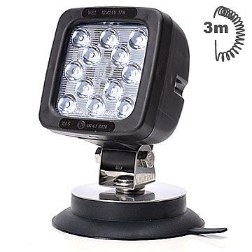 Lampa LED robocza 12LED magnes 3m przewód (691.3) zdjęcie 1