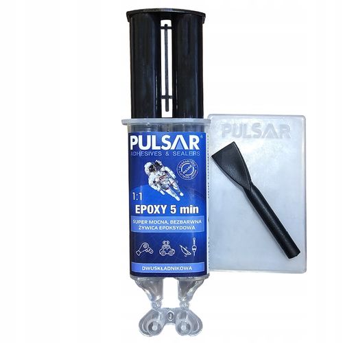 KLEJ EPOKSYDOWY DWUSKŁADNIKOWY PULSAR SZYBKOSCHNĄCY 5 MINUT BEZBARWNY 25ml na Arena.pl