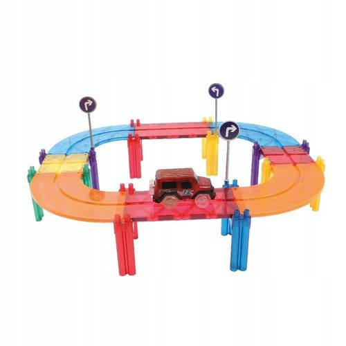 Cleverclixx - Klocki magnetyczne Race Track Intense - 65 el. na Arena.pl