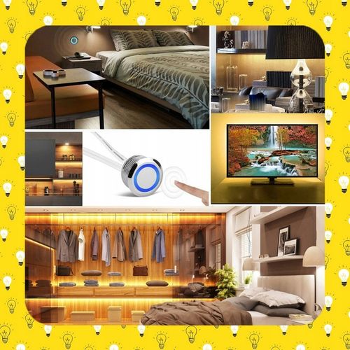 MINI ŚCIEMNIACZ DOTYKOWY WŁĄCZNIK DO TAŚM LED STEROWNIK MEBLOWY 12V na Arena.pl