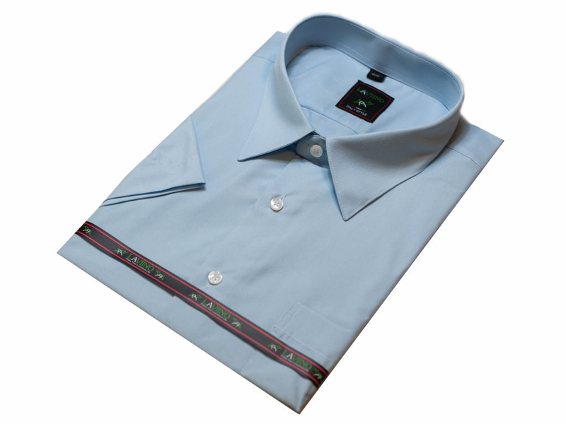 Koszula męska błękitna duży rozmiar 47/48 - 3XL/4XL zdjęcie 3