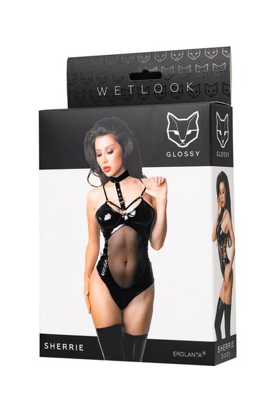 Wetlook Body Sherrie - Black M zdjęcie 5