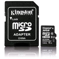 Karta pamięci KINGSTON microSD 32GB i adapter SD