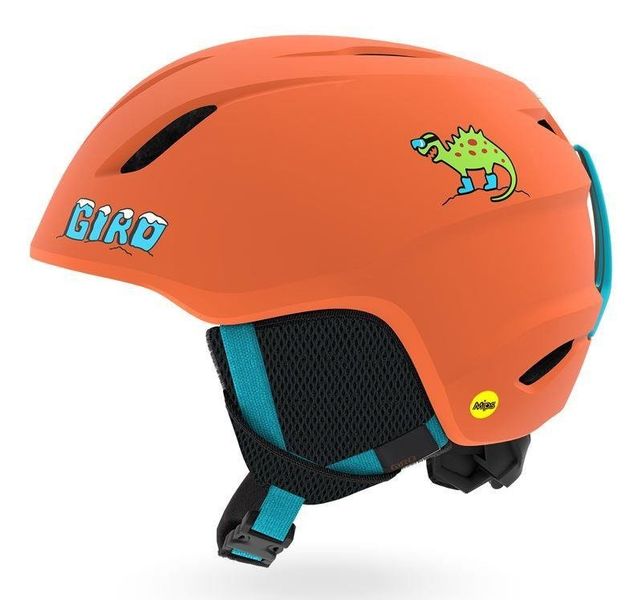 Kask zimowy GIRO LAUNCH matte deep orange dinosnow roz. XS (48.5-52 cm) (DWZ) zdjęcie 1