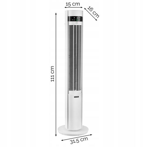 Wentylator kolumnowy stojący Cichy 19dB Yoer +12m zasięg 12 mocy na Arena.pl