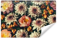 Fototapeta Do Salonu Kwiaty Styl Vintage Natura Rośliny 400cm x 280cm