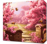 Obraz 40x40cm Życie w Ulach