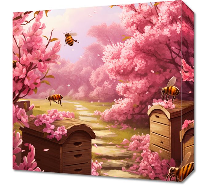 Obraz 40x40cm Życie w Ulach zdjęcie 1