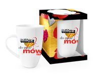 kubek NBC wysoka baryłka 400ml - Milcz jak do mnie mówisz  KOBIECA ZŁOTA