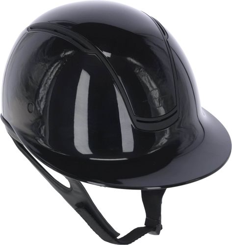 Kask jeździecki Eclipse Polo, lakierowany czarny, 58-61 cm, Covalliero na Arena.pl
