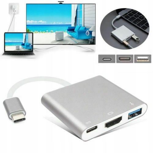 Adapter Przejściówka HUB 3w1 MHL HUB USB C HDMI 4K do MacBook Samsung zdjęcie 13