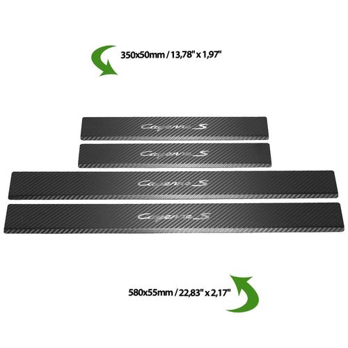 Listwa progowa PORSCHE CAYENNE 9Y0 CAYENNE S Stal nierdzewna 304 carbon na Arena.pl