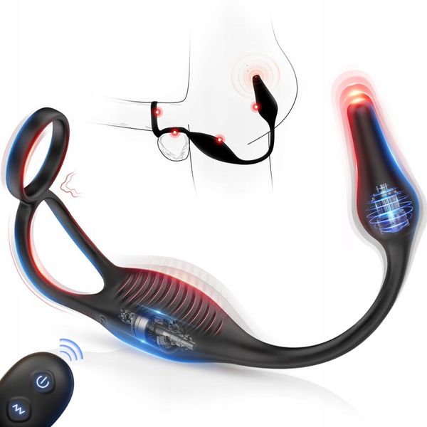 Masażer prostaty Cock Ring 7 trybów wibracji zdjęcie 9