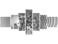 OBRAZ NEW ART NEURONY SREBRNE TUNEL ŚWIETLNY