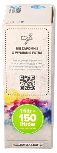 Zestaw Dafi niebieski zakrętka + 3 filtry do butelki Dafi Soft i Solid na Arena.pl