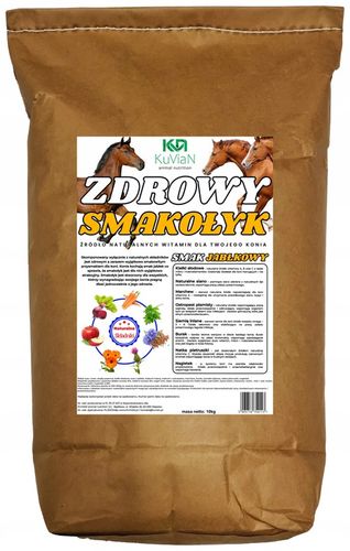 ZDROWY PRZYSMAK dla KONIA smakołyk cukierki 10kg smak JABŁKO pasza WITAMINY na Arena.pl