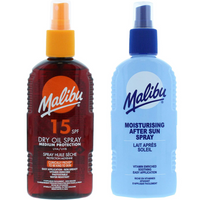 Malibu SPF15 Olejek Brązujący 200ml + Balsam W Sprayu Po Opalaniu
