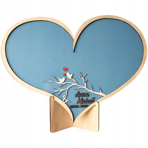 Księga Gości w Kształcie Serca Wesele Prezent na Ślub na Arena.pl