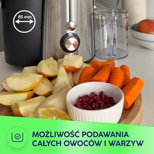 Sokowirówka wysokoobrotowa do owoców i warzyw srebrny/szary MPM na Arena.pl