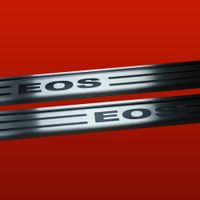 Listwa progowa VOLKSWAGEN EOS Stal nierdzewna 304 mat z czarnymi literami