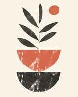 Plakat 40x50cm Roślinna Sztuka