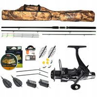 ZESTAW wędka FEEDER kołowrotek POKROWIEC metod Z48